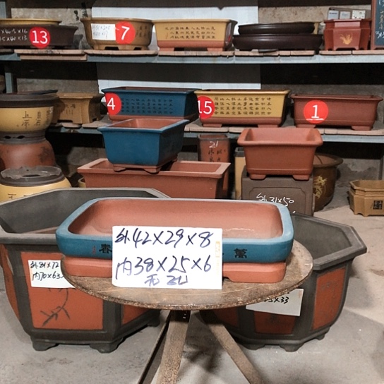 紫砂紫砂花盆包邮