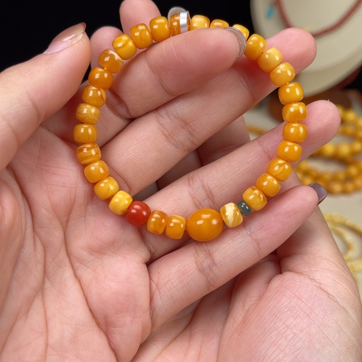 蜜蜡未镶嵌手链蜜蜡