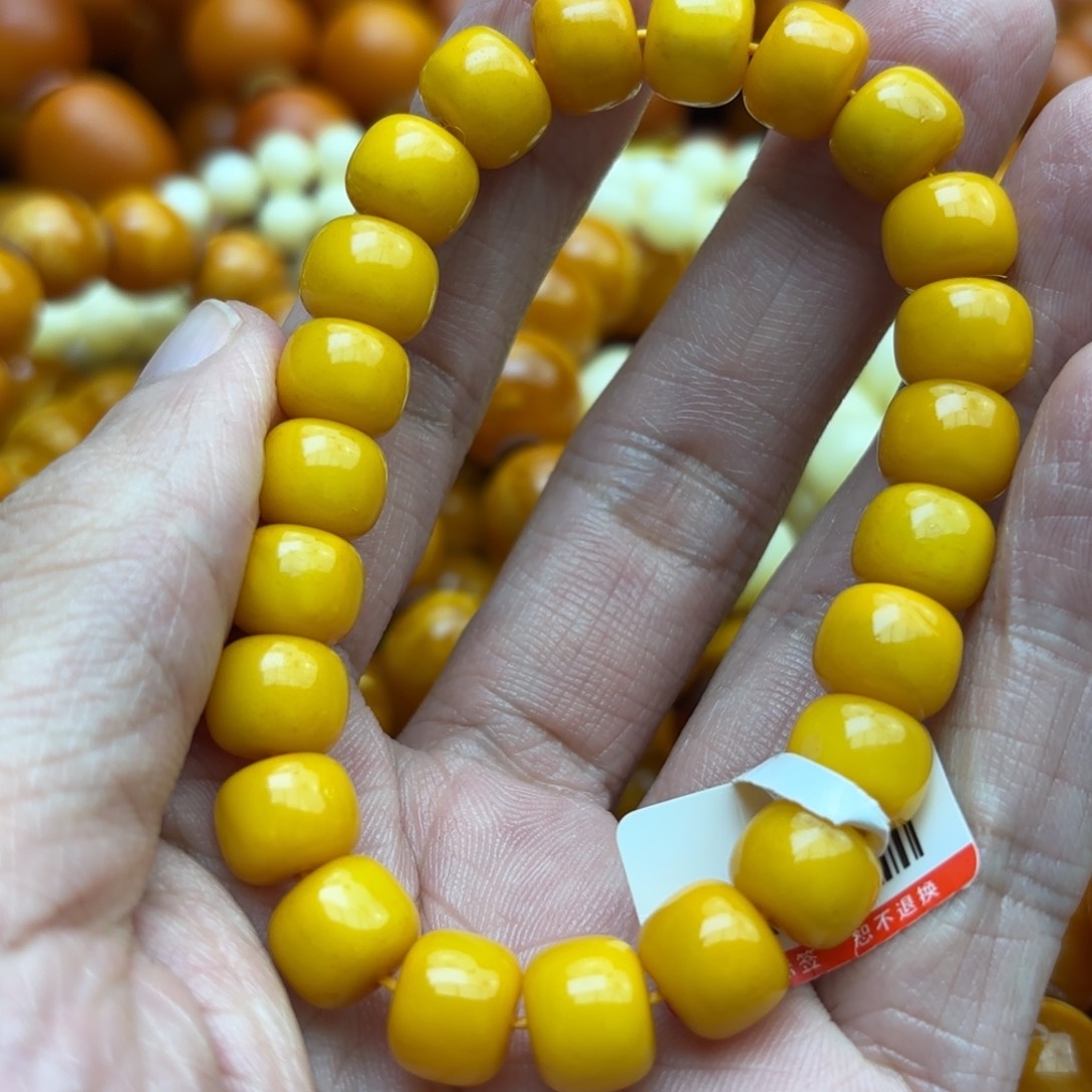 琥珀手链未镶嵌蜜蜡