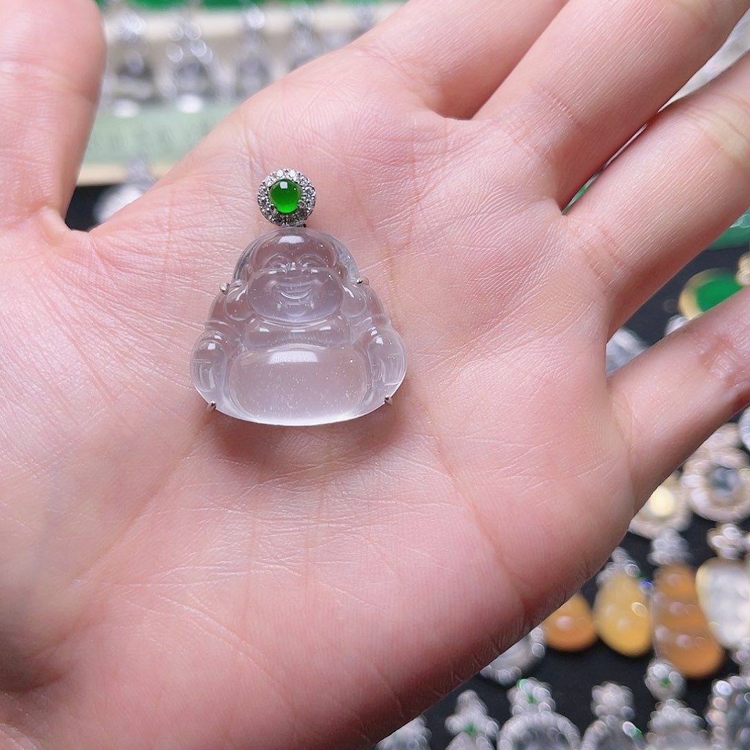 石英质玉颈饰银S925镶嵌
