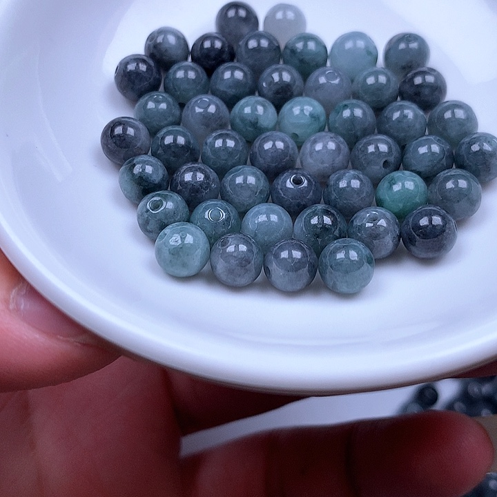 翡翠散珠翡翠翡翠卡7。100颗80元