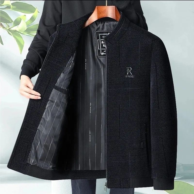 男士商务外套加厚加绒