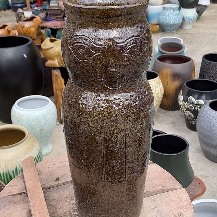 花盆紫砂口13高度40.5无孔瑕疵处理