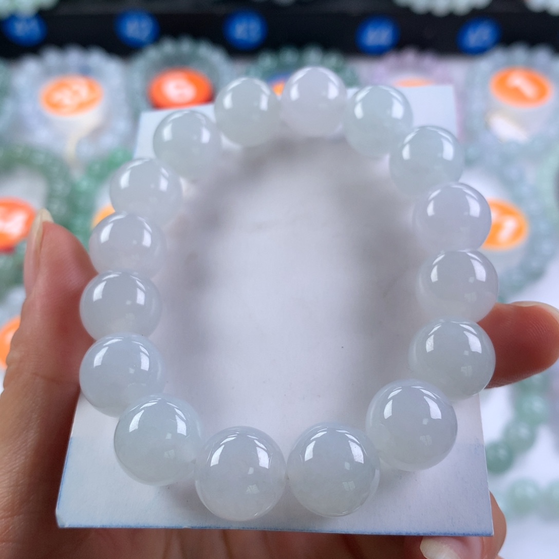 国***伟未镶嵌手链翡翠卡12.9