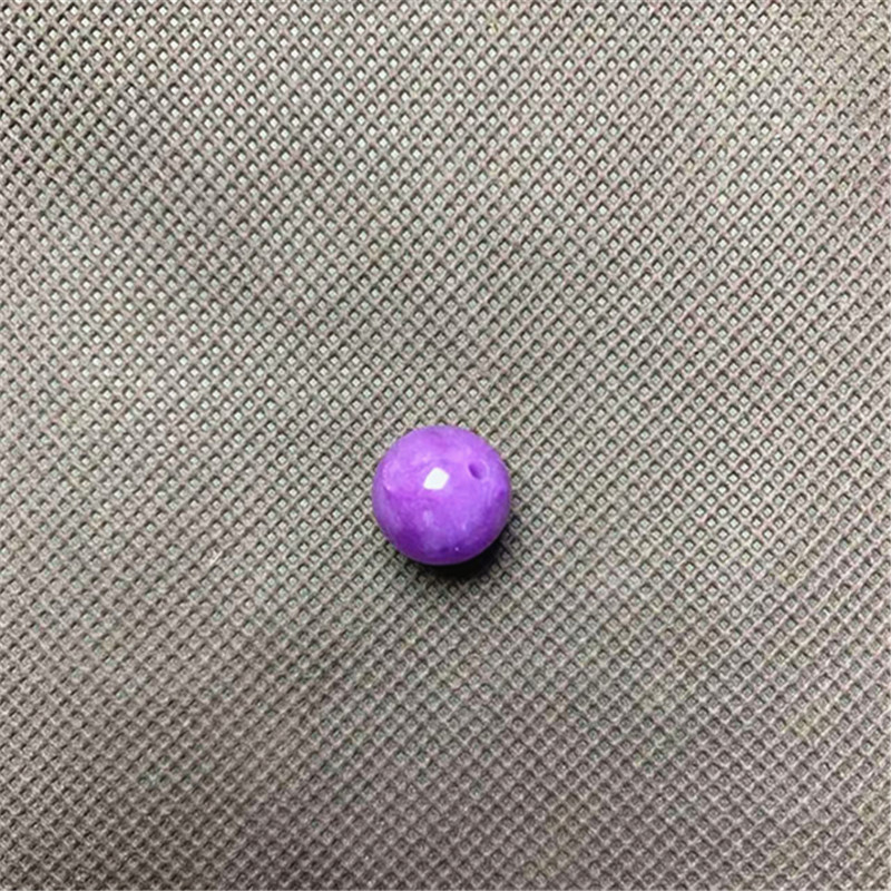 时尚玉化紫凝胶紫罗兰圆珠12M单珠S1383多样性发一