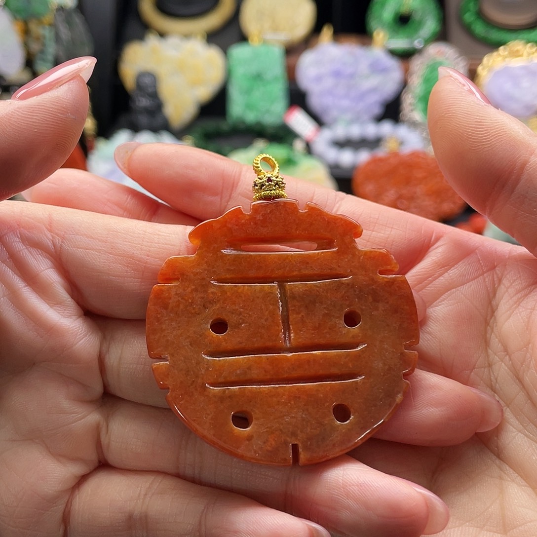 翡翠未镶嵌颈饰代编织