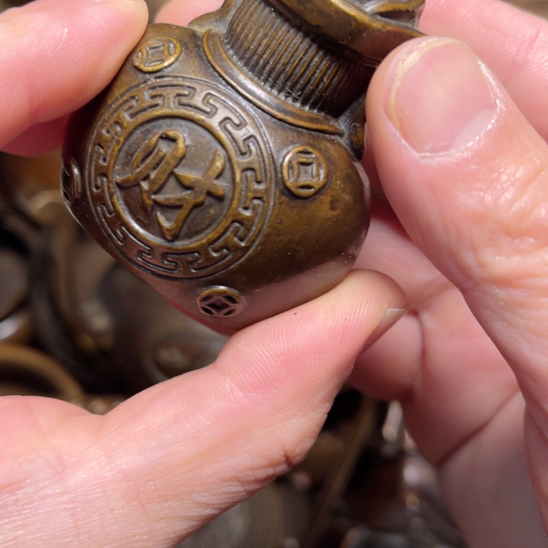 铜摆件手把件便宜漏