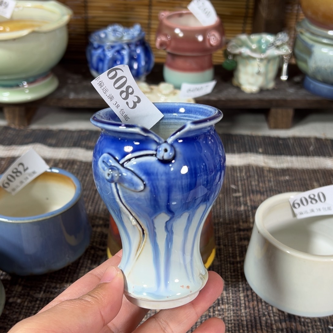 红陶景德镇手工花盆