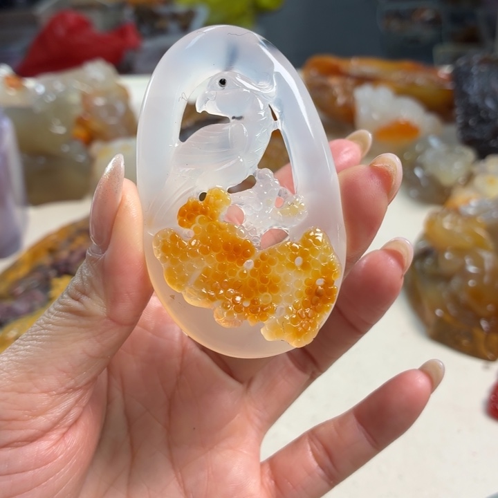 玛瑙/玉髓未镶嵌吊坠(不含链)