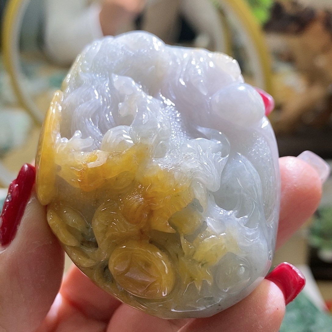 【闪购商品】翡翠颈饰未镶嵌龙牌