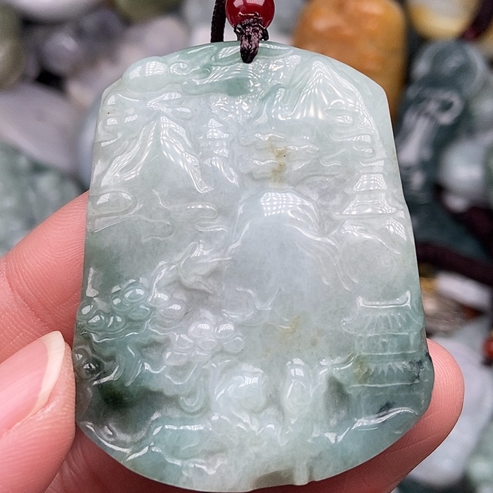 颈饰未镶嵌翡翠翡翠