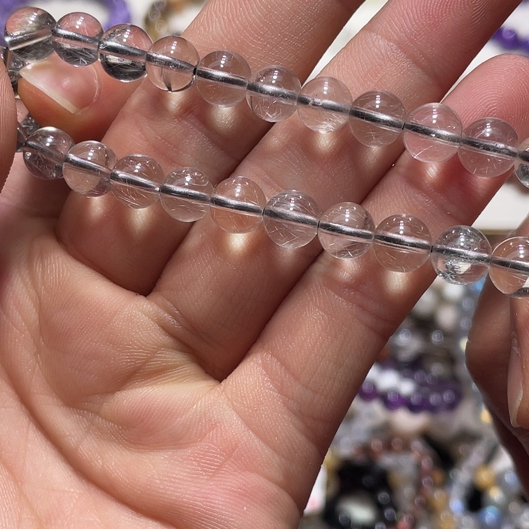 手链未镶嵌水晶银发晶7.9