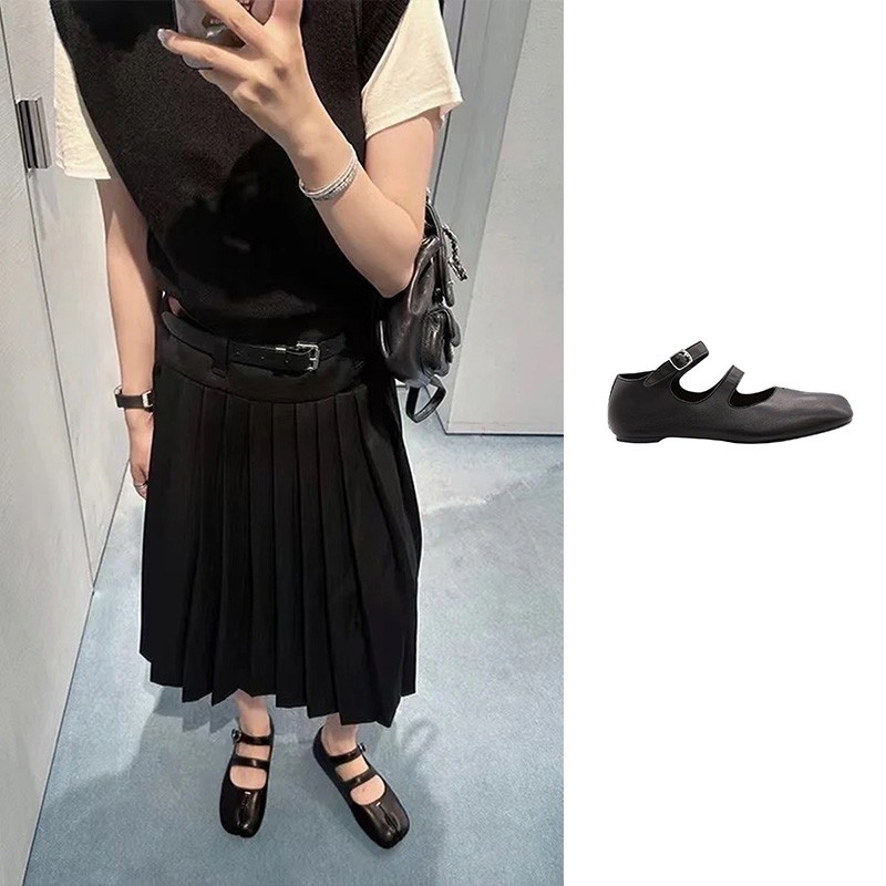 Maison Margiela/梅森马吉拉TABI双扣带分趾薄底鞋 正码