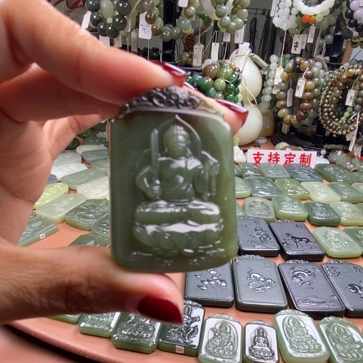 和田玉未镶嵌颈饰和田玉