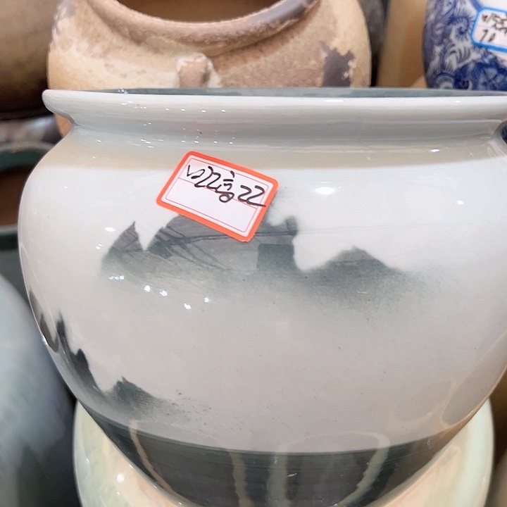 陶瓷景德镇精品花盆栽适合