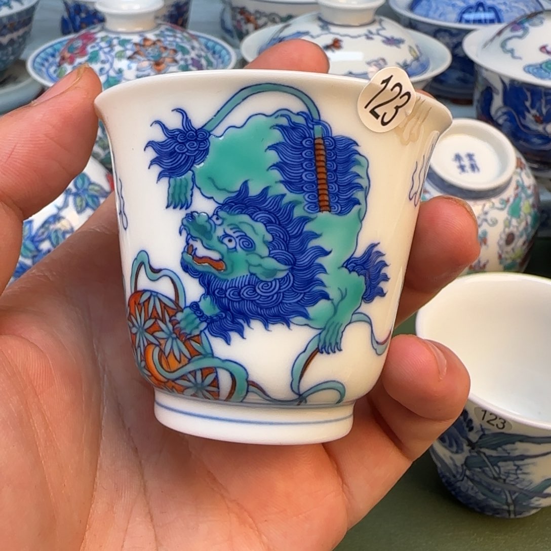 景德镇纯手工手绘茶具123