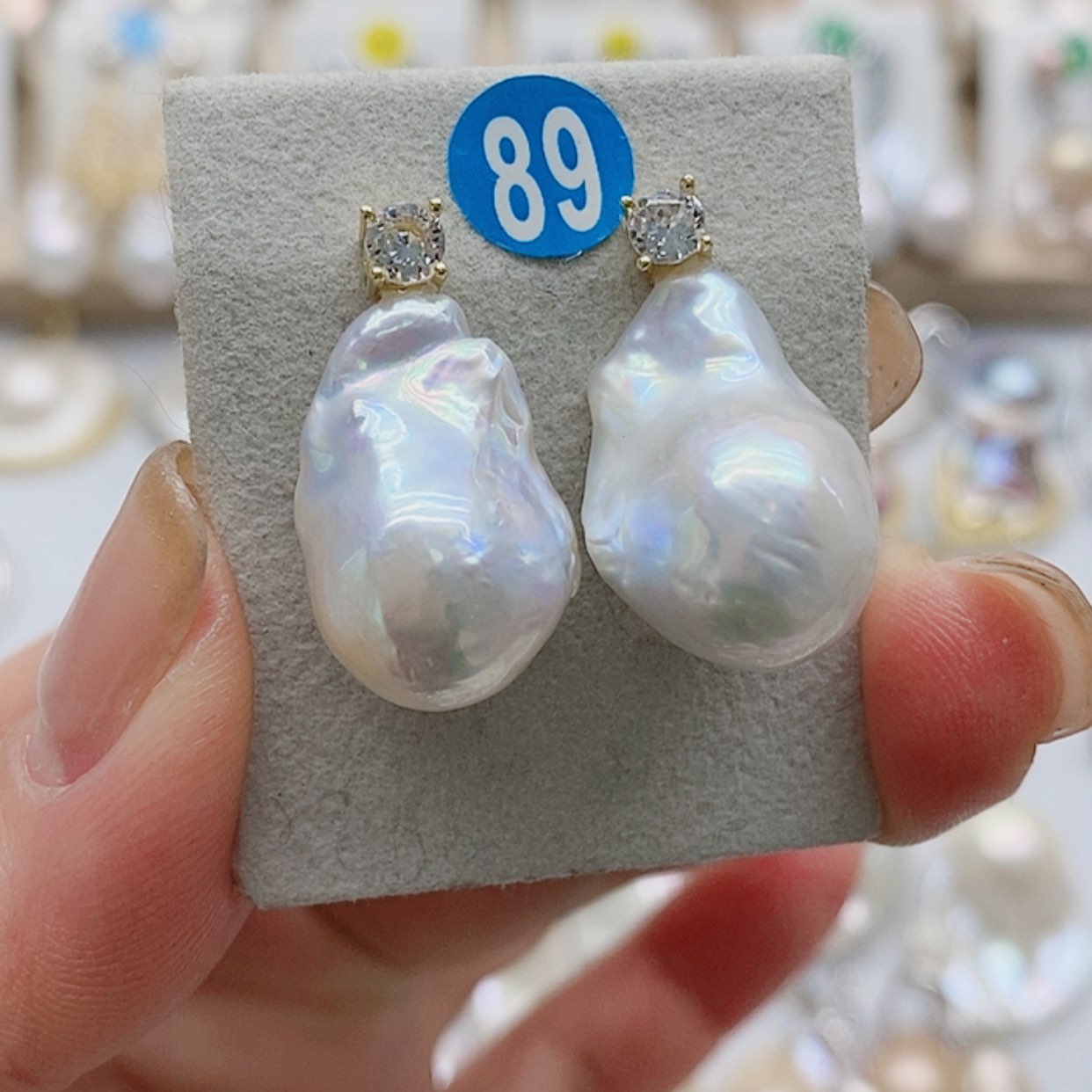 【闪购商品】淡水珍珠耳饰银S925镶嵌
