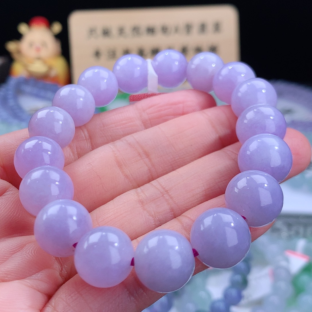 翡翠手链未镶嵌卡12mm