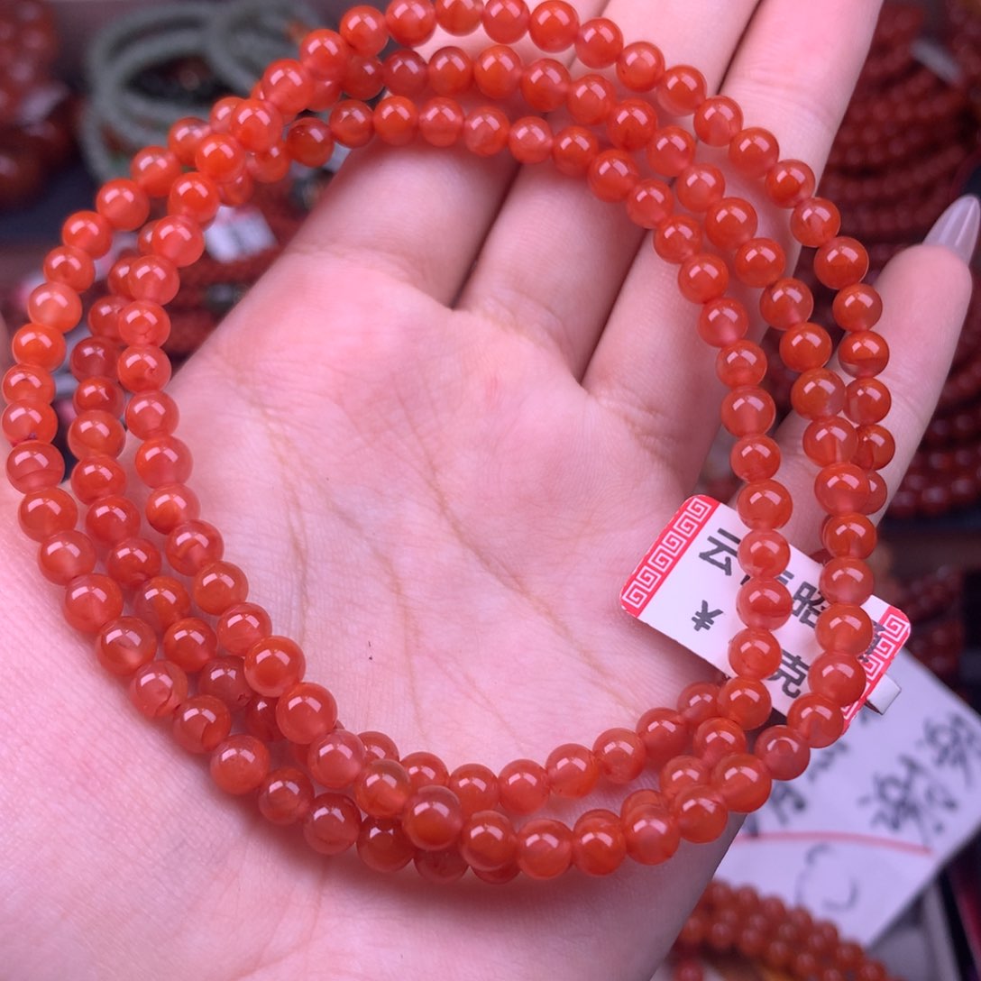 未镶嵌手链南红玛瑙21号昭通火焰纹卡5.4