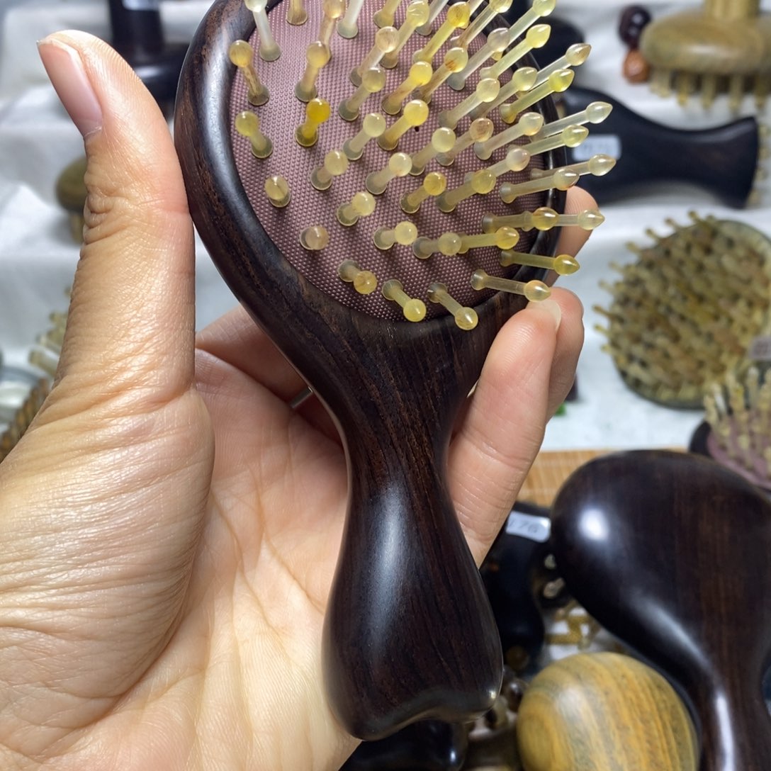 紫光檀气垫55齿羊角