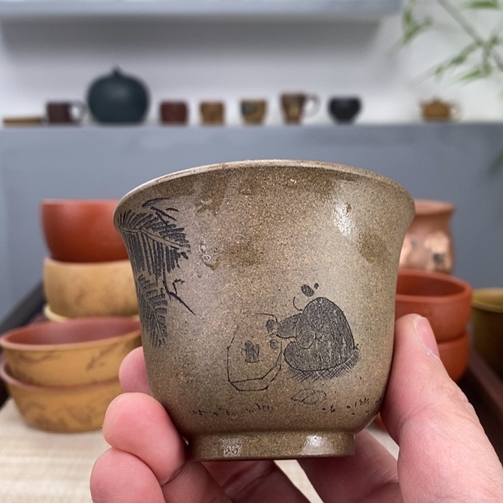 紫砂茶杯宜兴紫砂主人杯