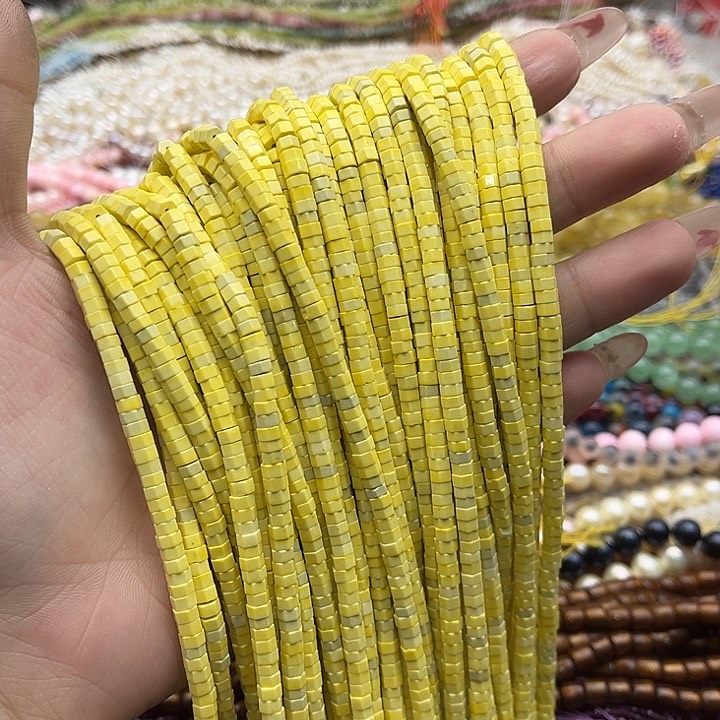 玛瑙/玉髓珠宝半成品未镶嵌一条4/2mm左右松松六边直切