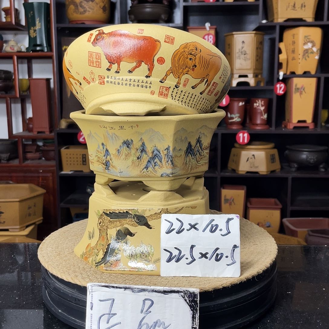 紫砂D-婉秋紫砂花盆