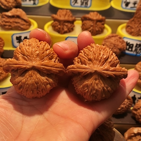 吊坠文玩核桃白狮子47