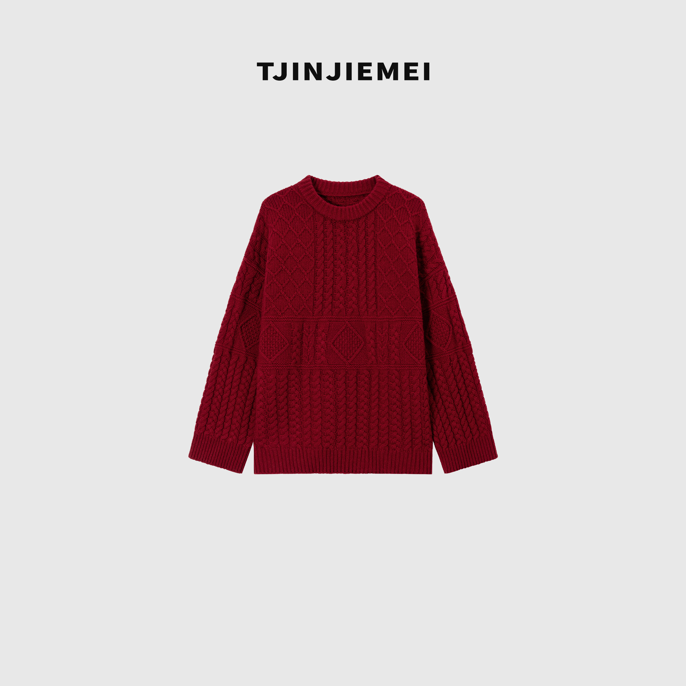 T井姐妹【麻花】设计感精致100美利奴羊毛毛衣MY2509-3138