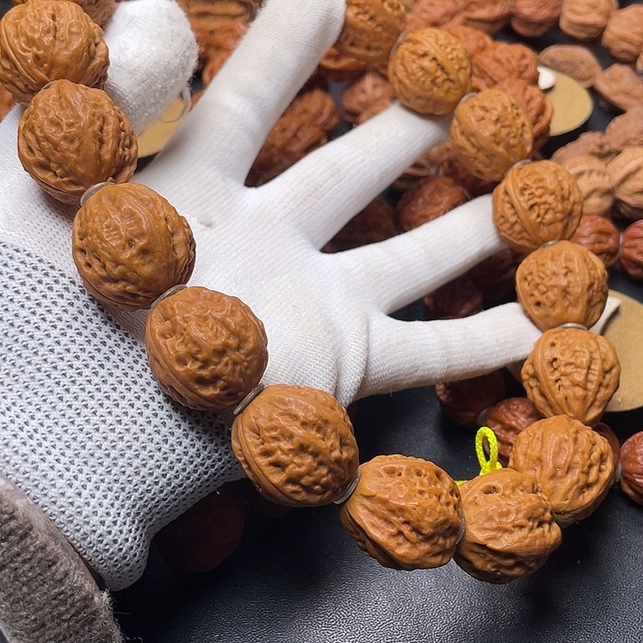 手串文玩核桃粗筋原皮大手持