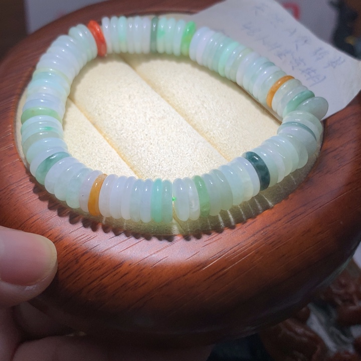 翡翠颈饰未镶嵌保真天然A货翡翠