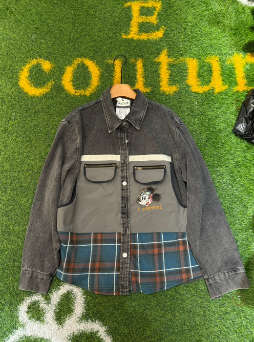 欧洲站南油Ecoutuer2025春夏新款时尚百搭休闲宽松牛仔外套女