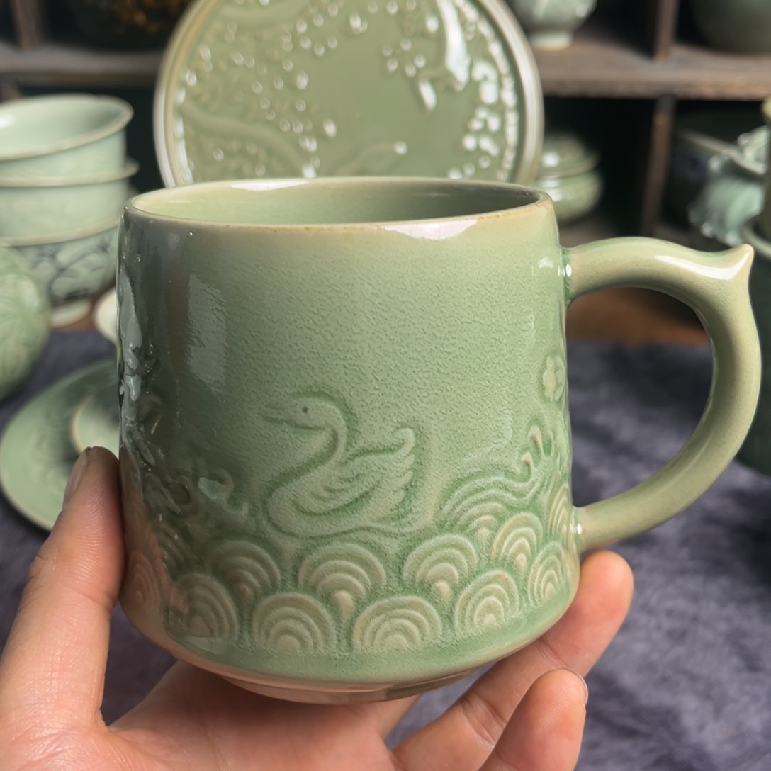 碗微瑕海水鸭杯特价