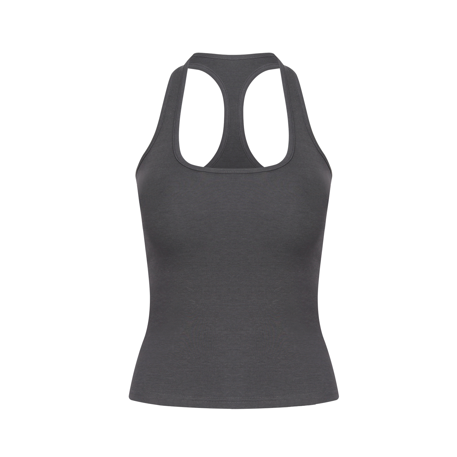 【Aliu自制】带胸垫辣妹工字型U领修身显瘦无袖背心女纯色内搭吊带