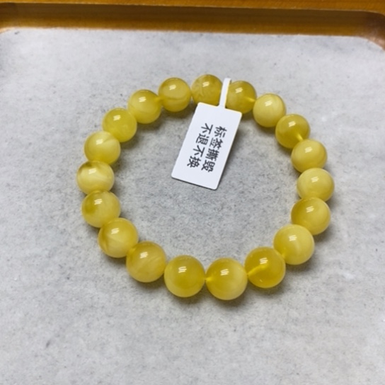 蜜蜡裸石未镶嵌手串