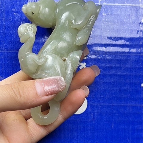 用***!和田玉（糖玉）未镶嵌挂件