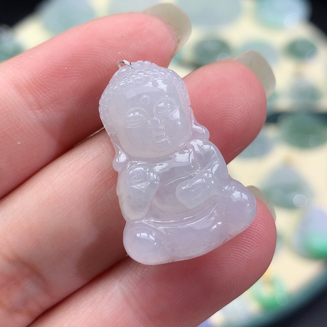 翡翠未镶嵌颈饰宝宝佛