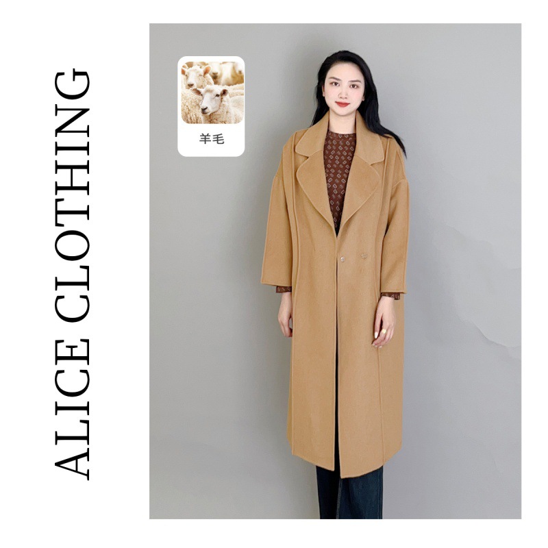 2【ALICE “女上司”绵羊毛大衣】柔糯细腻 率性通勤 S2136202Xr