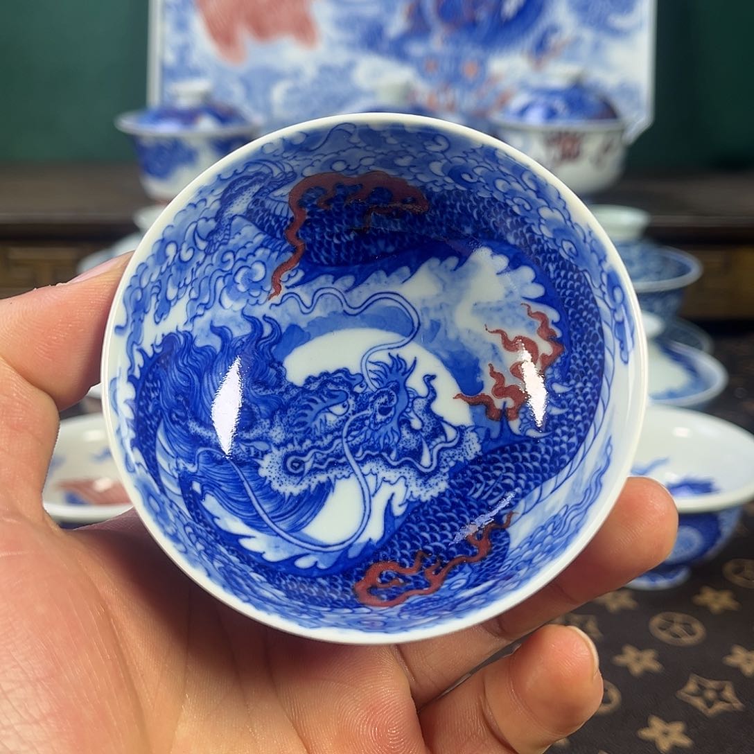瓷片自成堂景德镇手工手绘