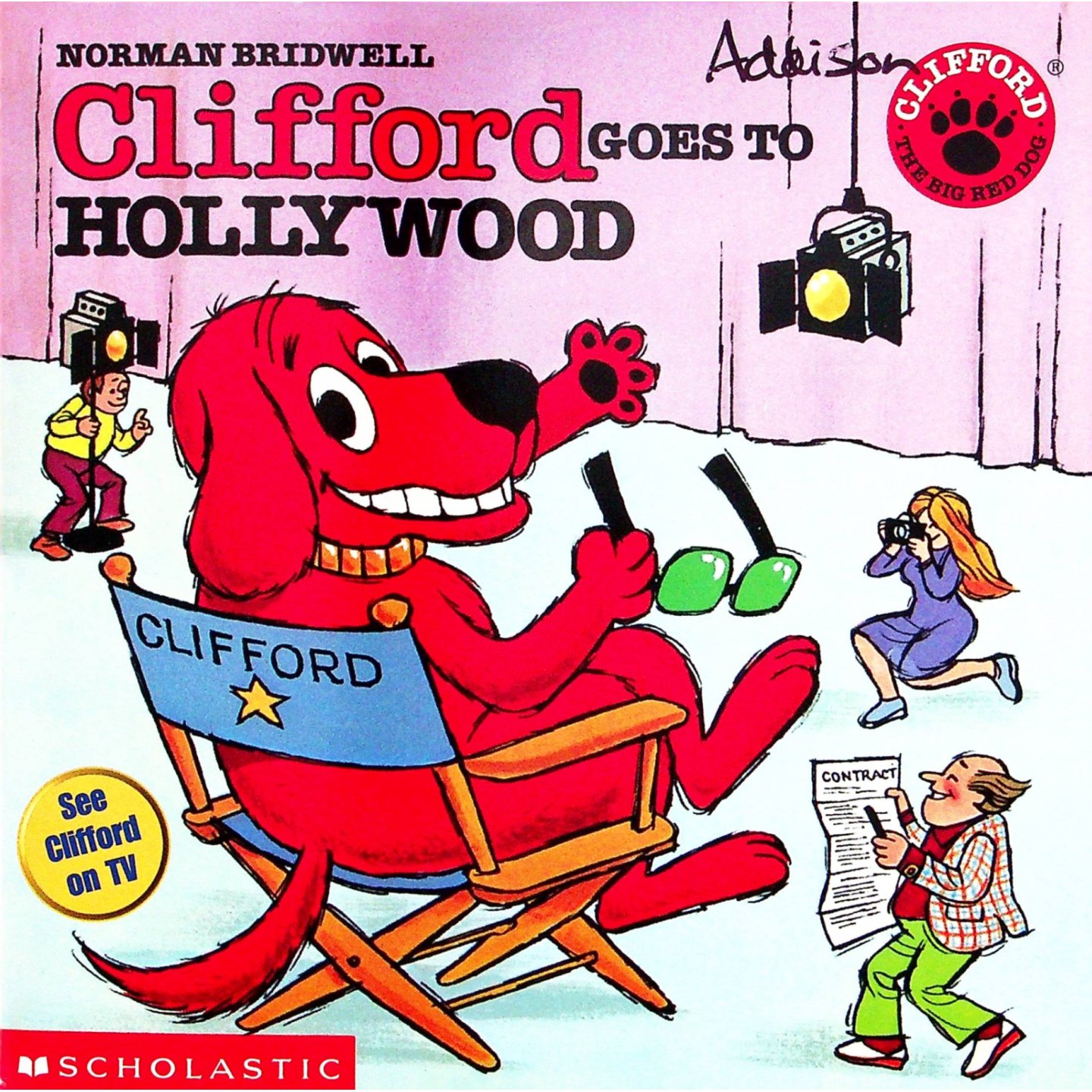 克利福德大红狗原版书Clifford英语绘本亲子共读好莱坞冒险