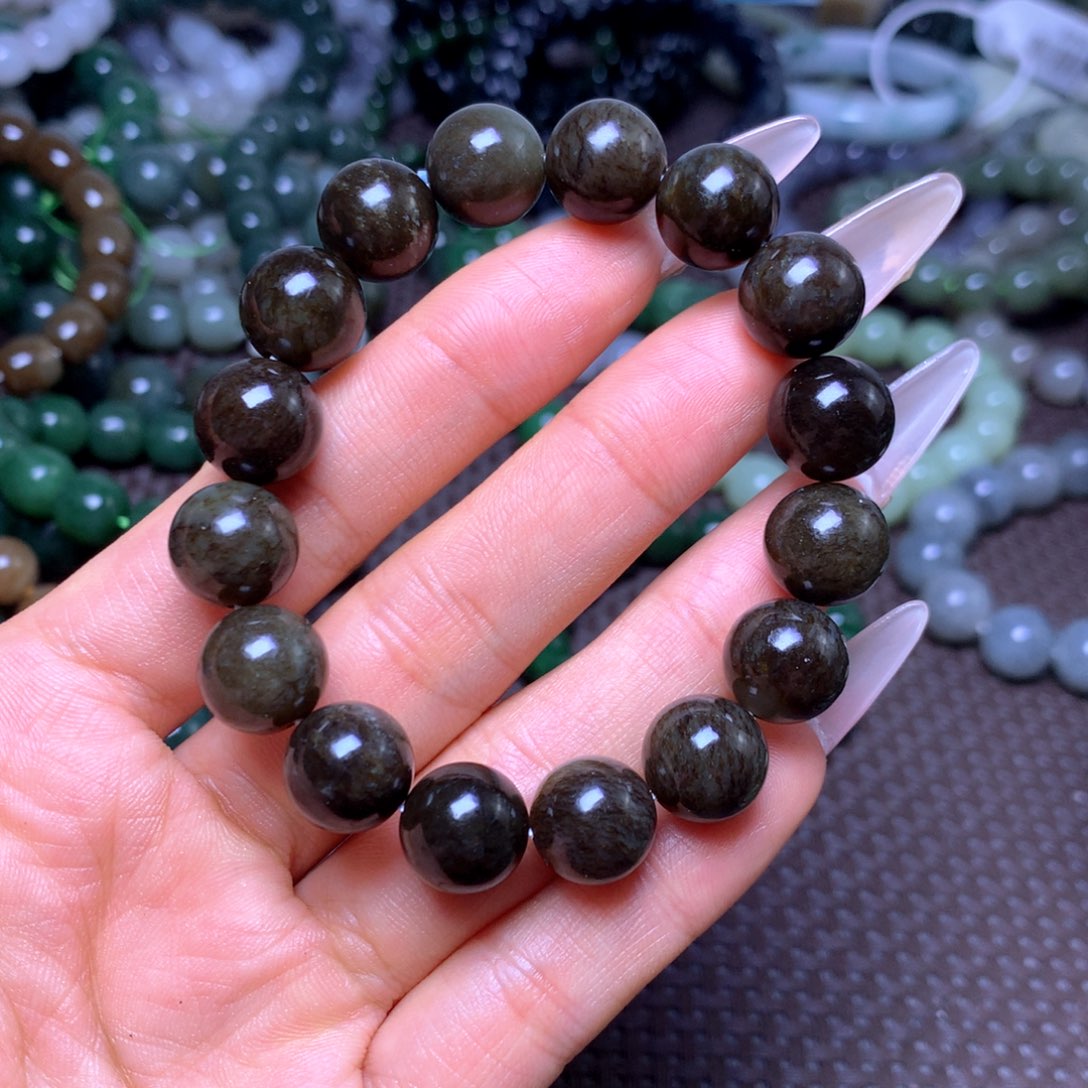 和田玉未镶嵌手串卡12