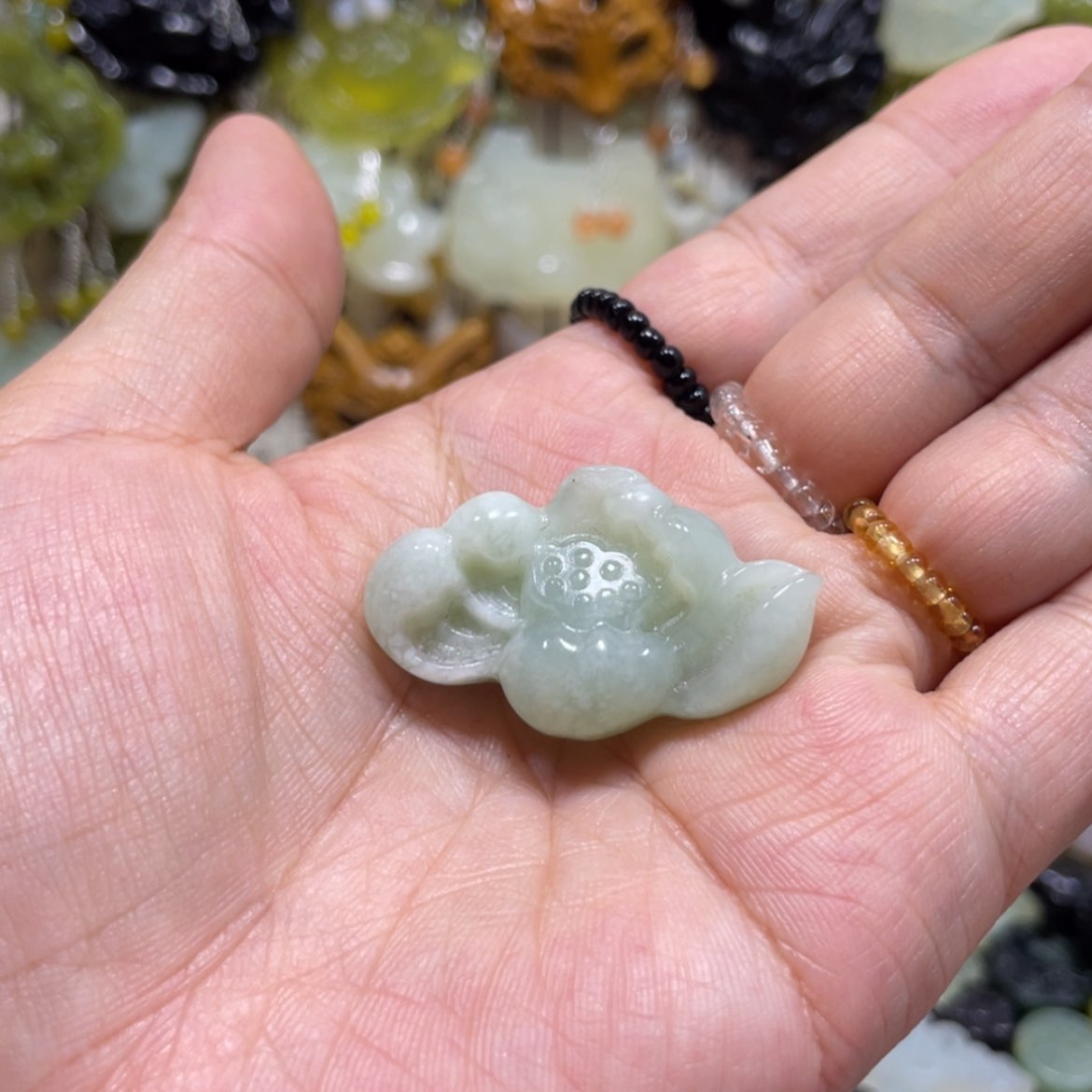 【闪购商品】岫玉颈饰未镶嵌72吊坠