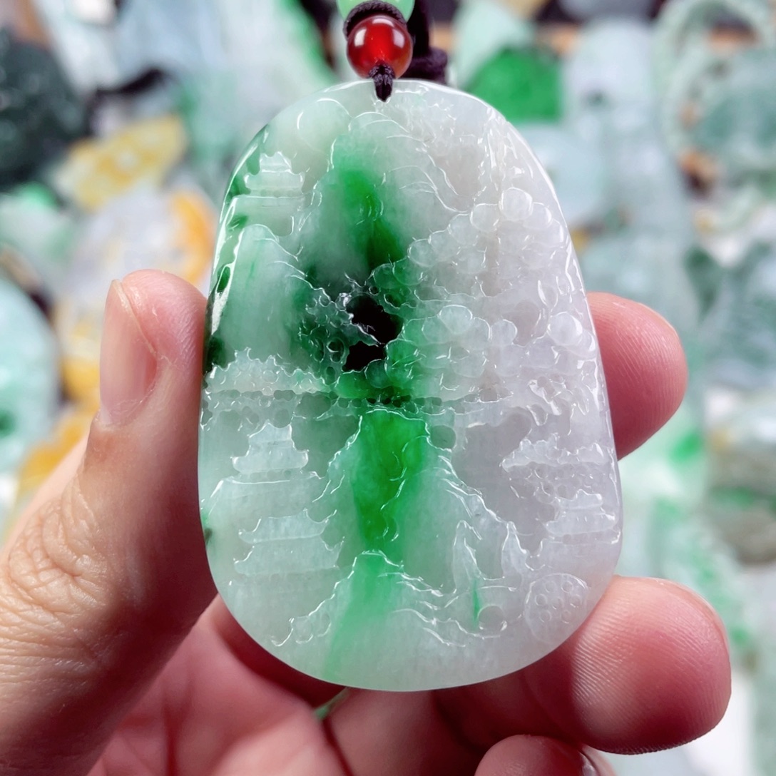 翡翠未镶嵌吊坠(不含链)