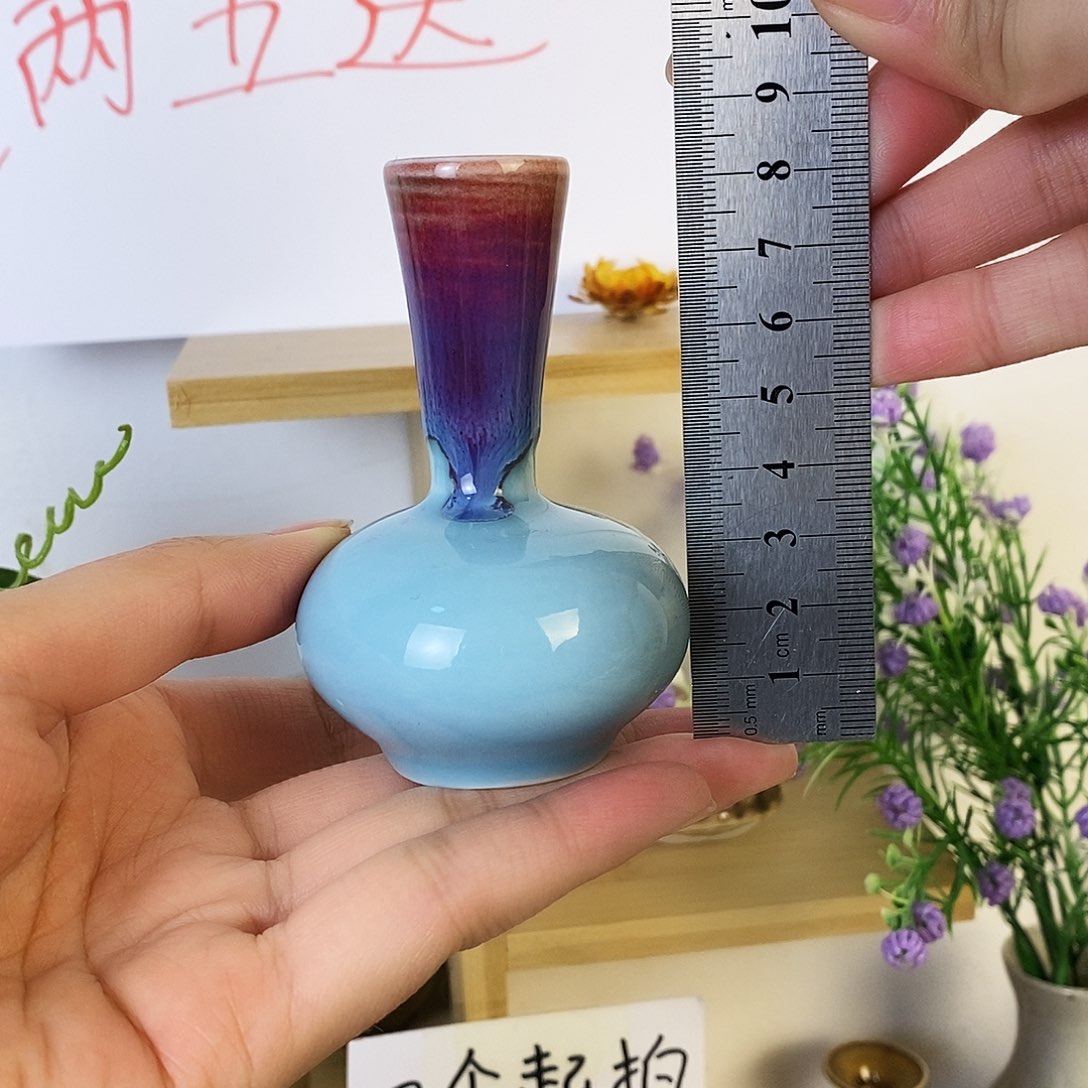 摆件景德镇高温陶瓷小花瓶