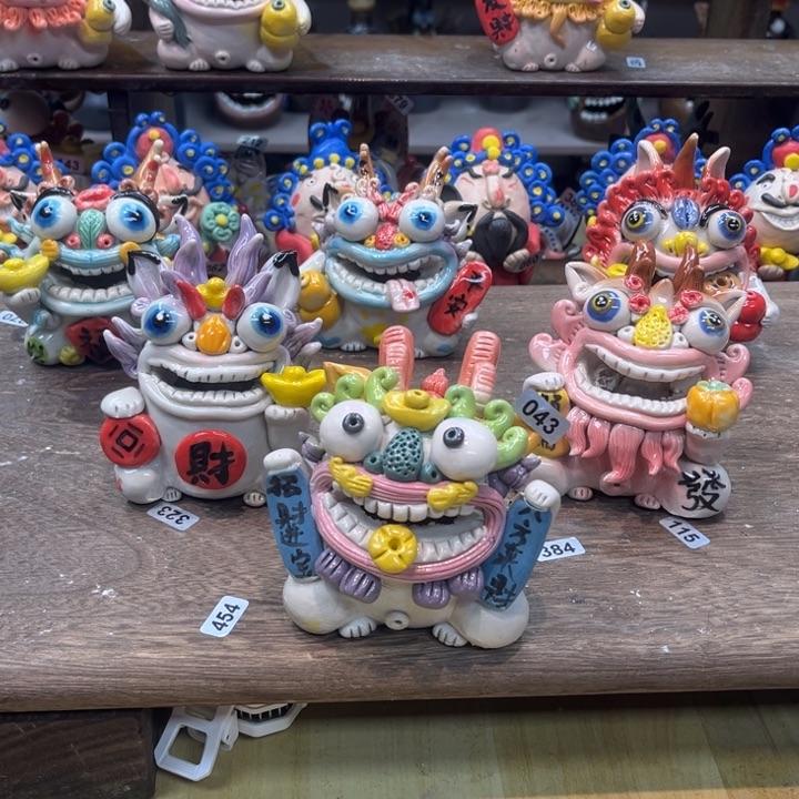 心***阳陶瓷纯手工抽象陶瓷摆件
