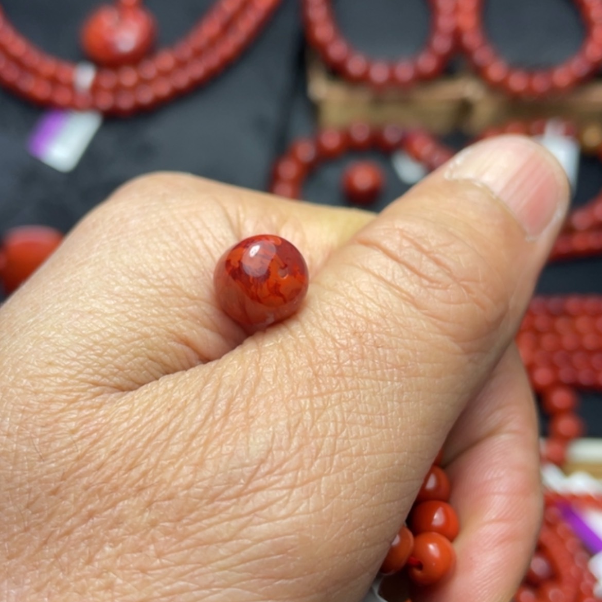 【闪购商品】南红玛瑙原矿单珠10未镶嵌