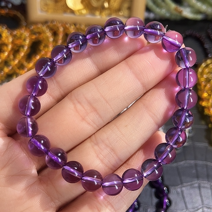 水晶手链未镶嵌紫水晶8