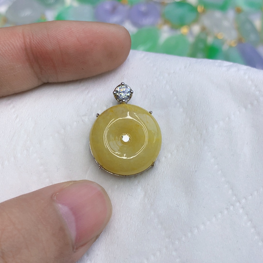 【闪购商品】颈饰银S925镶嵌翡翠