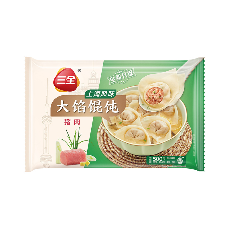 三全上海风味馄饨(猪肉) 500克