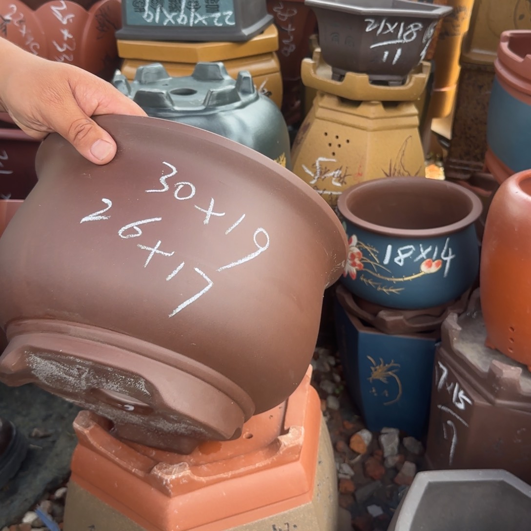 紫砂花盆紫砂花盆花盆盆景盆栽